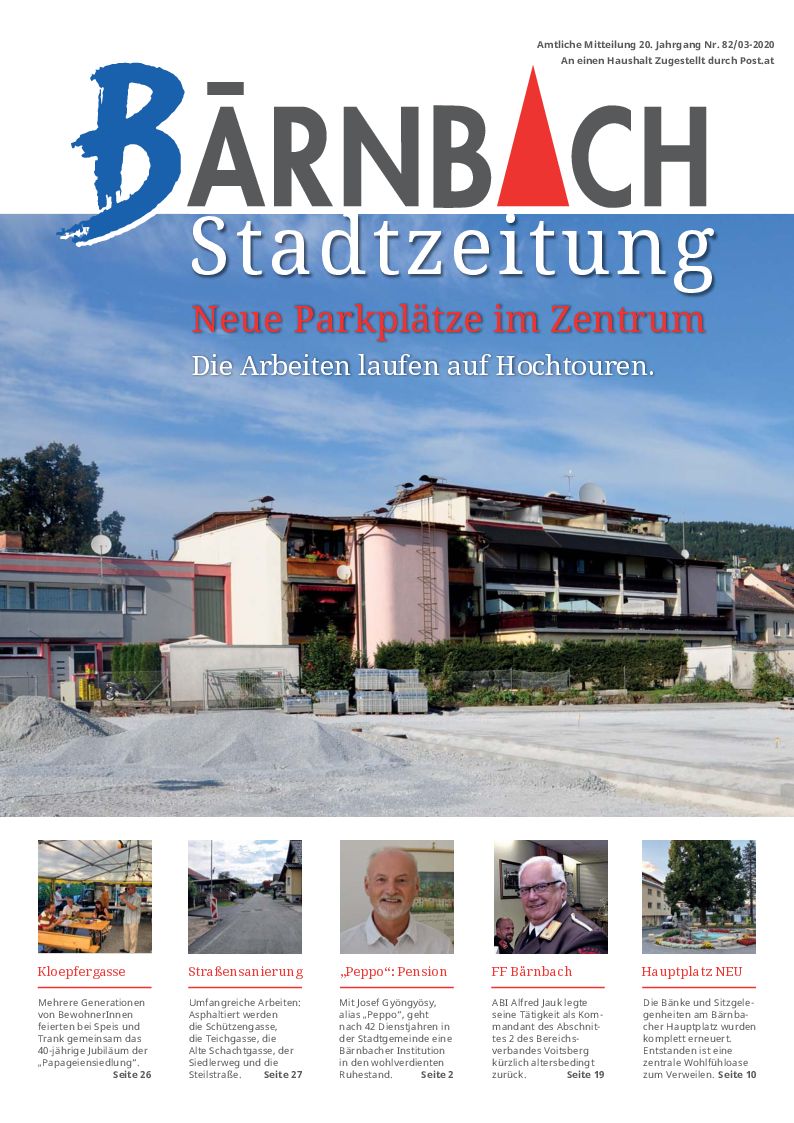 Bärnbach Zeitung 03 2020 Titelseite